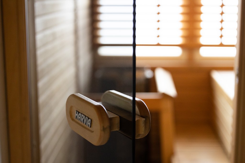 Door to the Finnish sauna